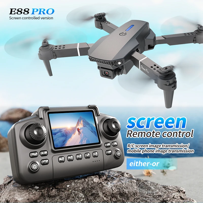 Professional E88 PRO Drone wit - Drone Racing Camera recension och pris