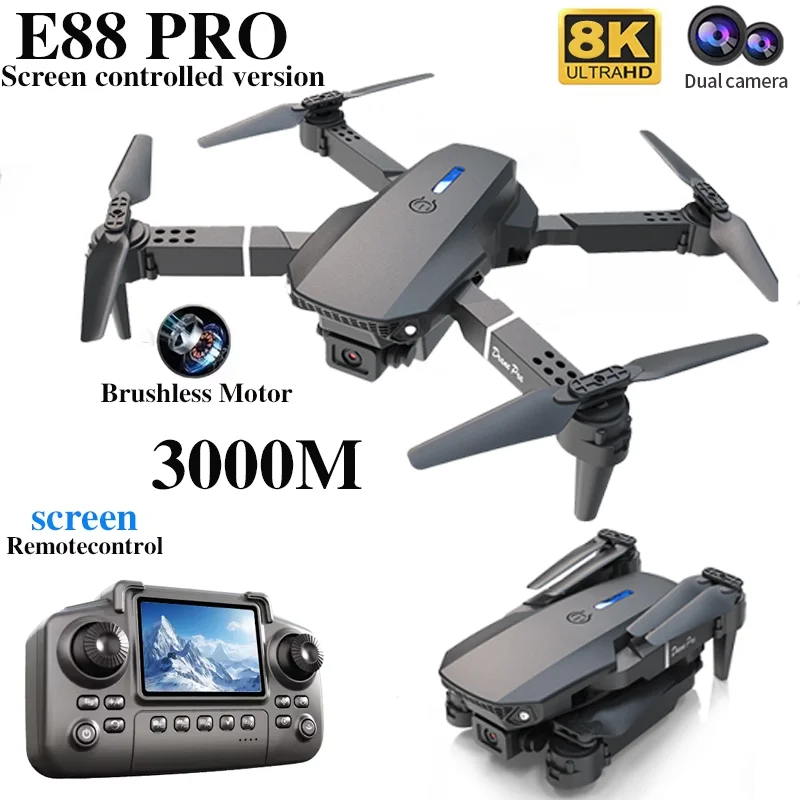 Professional E88 PRO Drone wit - Drone Racing Camera recension och pris