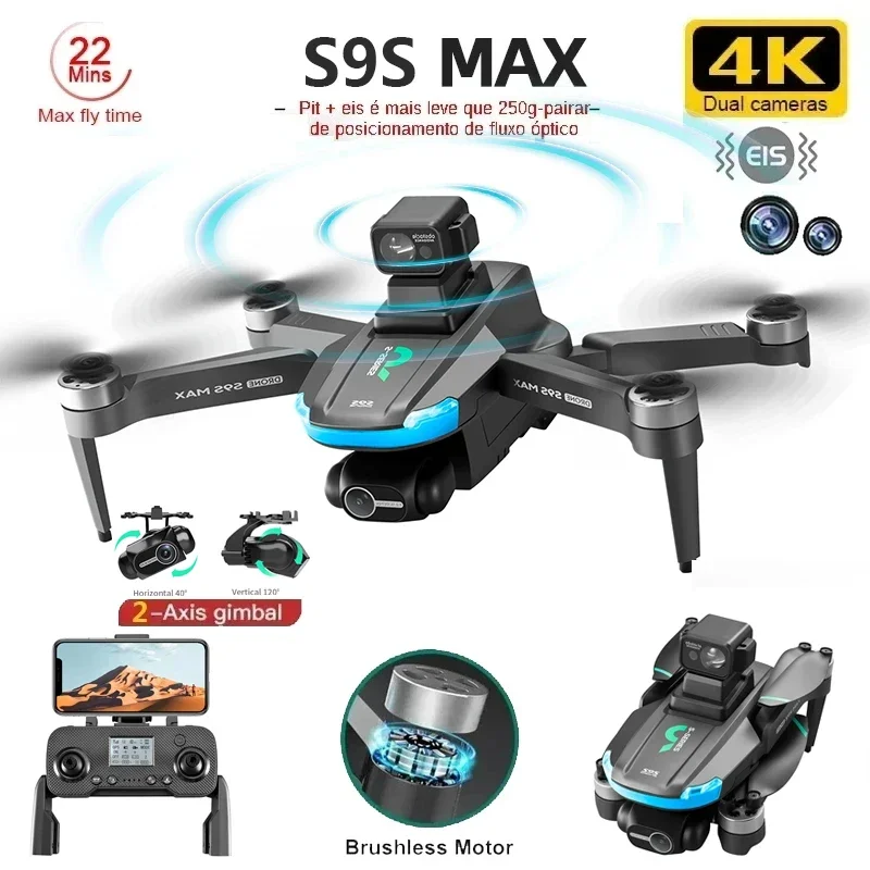NEW S9S MAX MINI Drone 4K 2-Ax - Drone Racing Camera recension och pris