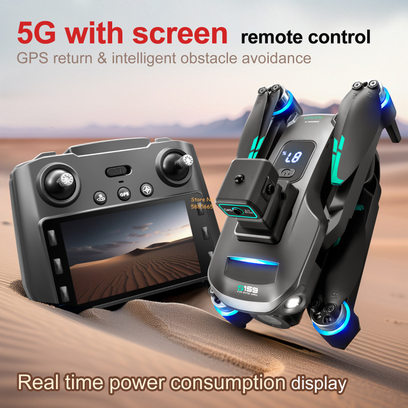 8K Dual Camera 5G WIFI FPV Rem - Drone Racing Camera recension och pris