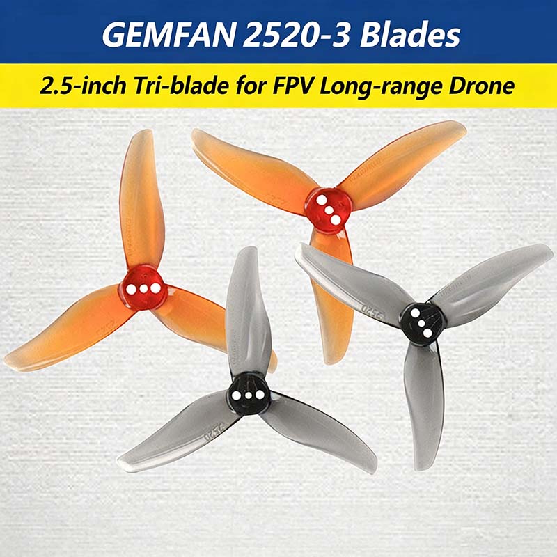 Gemfan Hurricane 2520-3 2.5-in - Drone Racing Propeller recension och pris