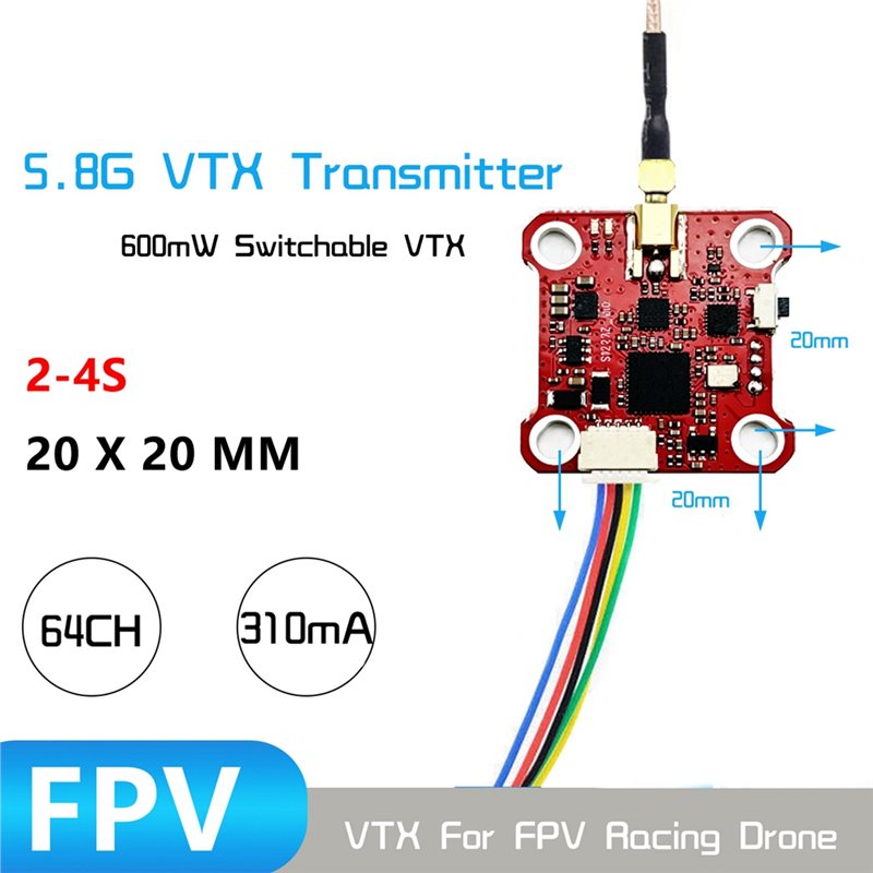 B27B MINI008 VTX 64CH 5.8G Ana - Drone Racing Vtx recension och pris